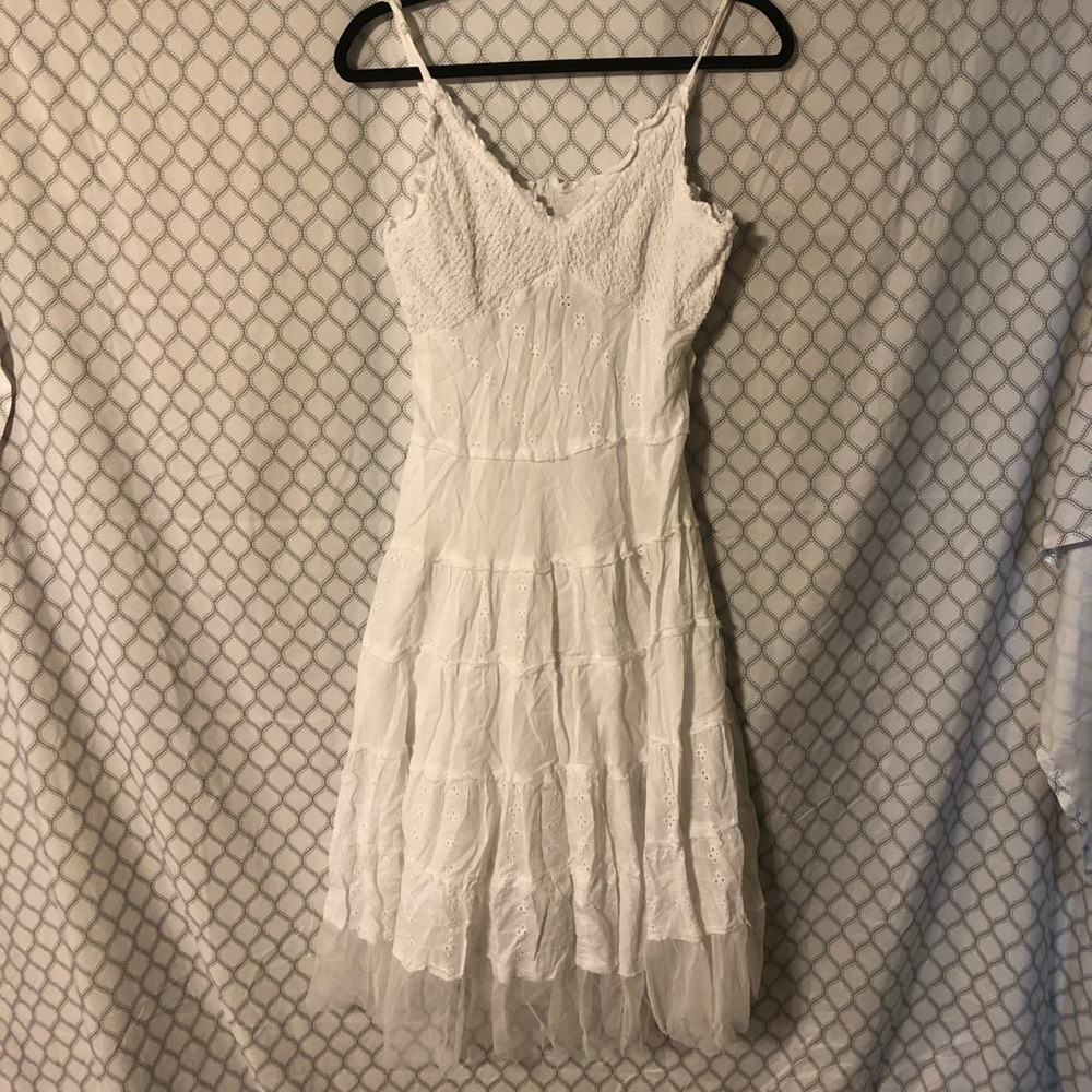 DONATED White Tiered Sundress